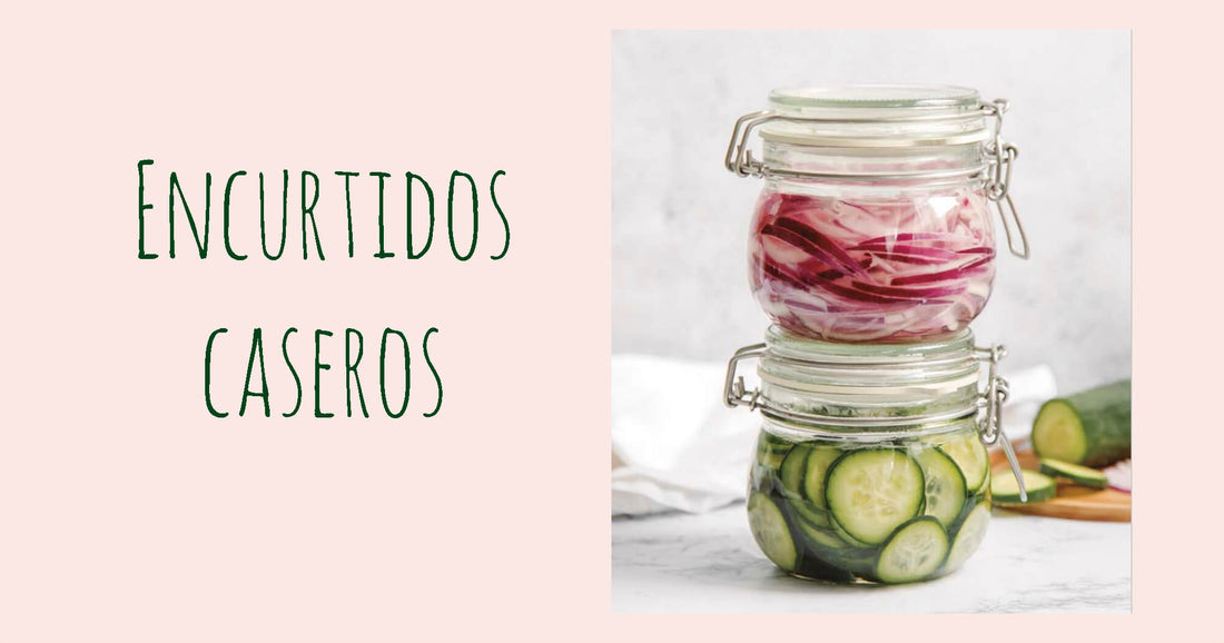 Encurtidos caseros: pepino y cebolla
