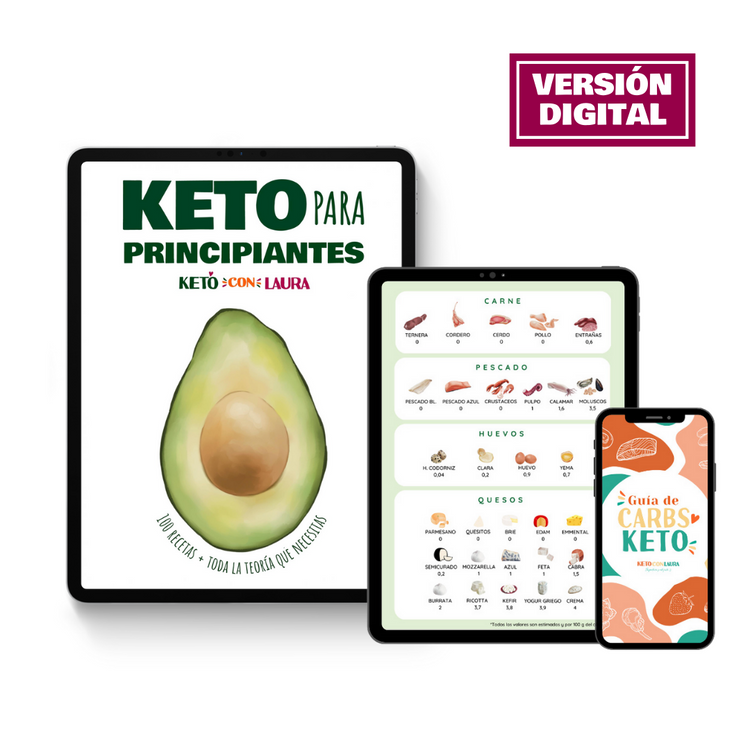 KETO PARA PRINCIPIANTES Y GUÍA DE CARBOHIDRATOS KETO + CONVERSIONES Y SUSTITUCIONES