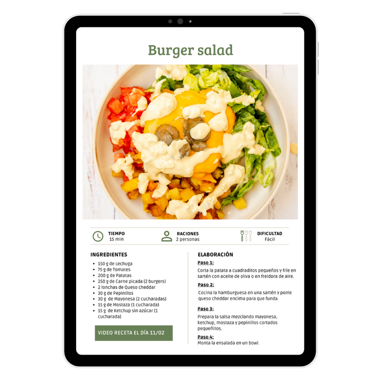 MENÚ 5 DÍAS LOW CARB - EBOOK GRATIS