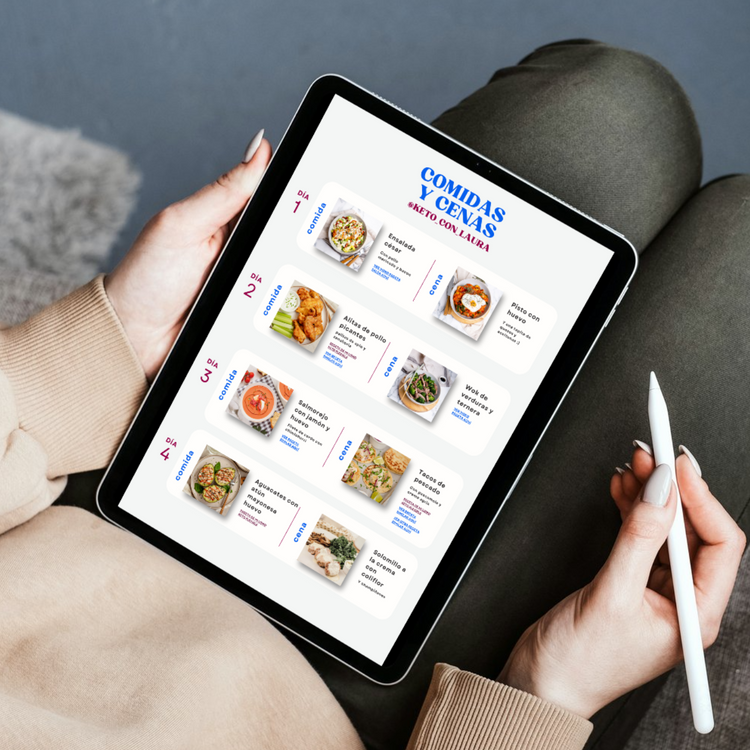 MENÚ SEMANAL KETO GRATIS - Keto con Laura