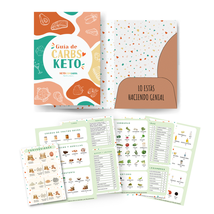 GUÍA DE CARBOHIDRATOS KETO + CONVERSIONES Y SUSTITUCIONES