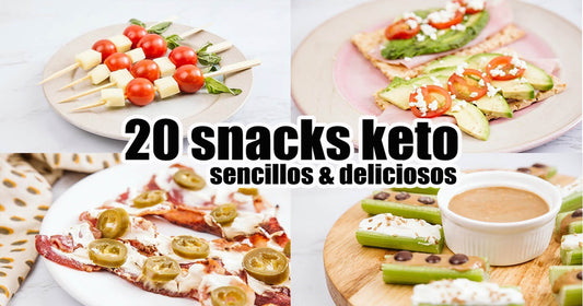 20 snacks keto para quitarte el hambre