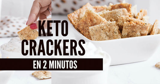 Keto crackers muy crujientes al microondas